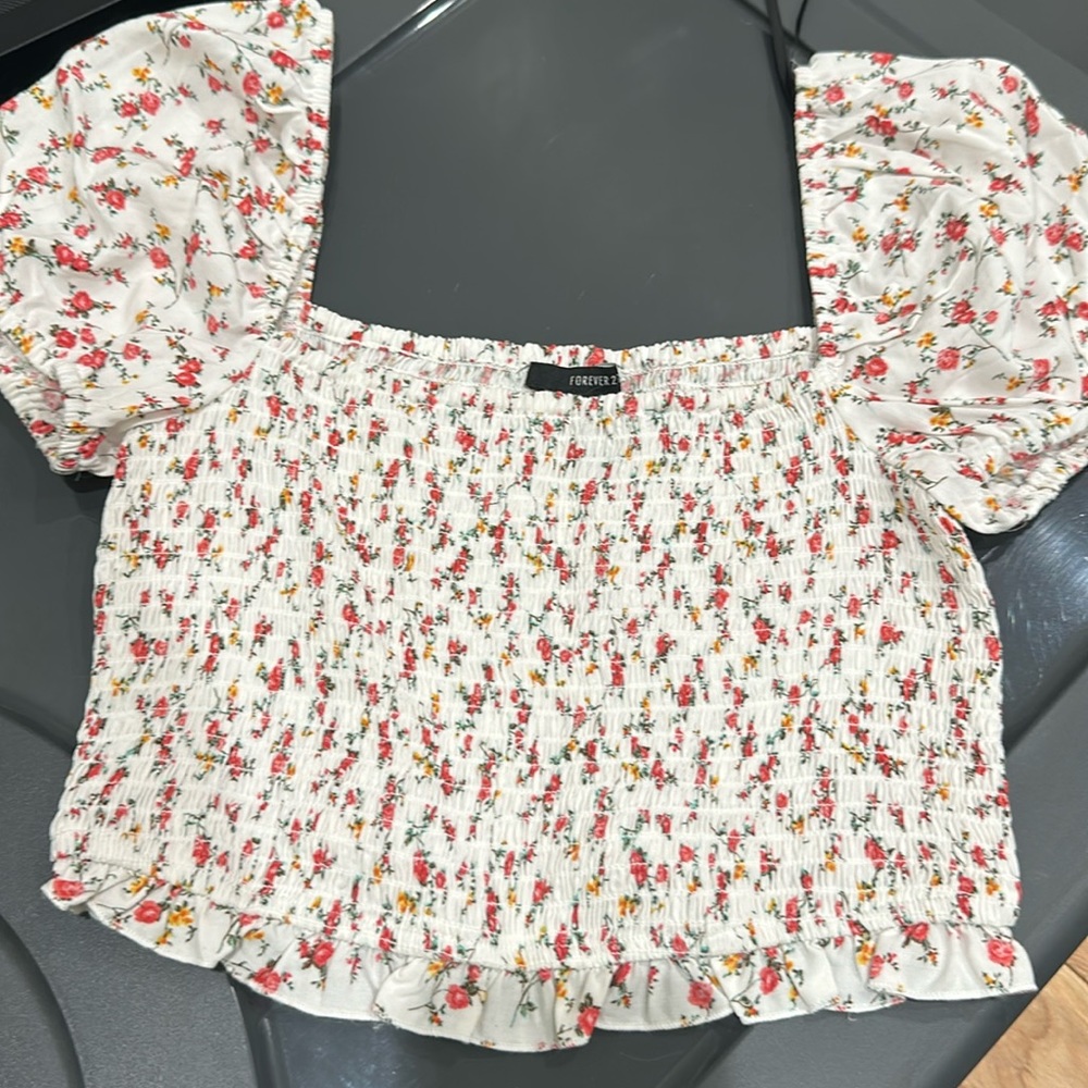 Floral crop top